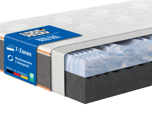 Matratze "BOSS DUO" 7-Zonen - 25cm Höhe