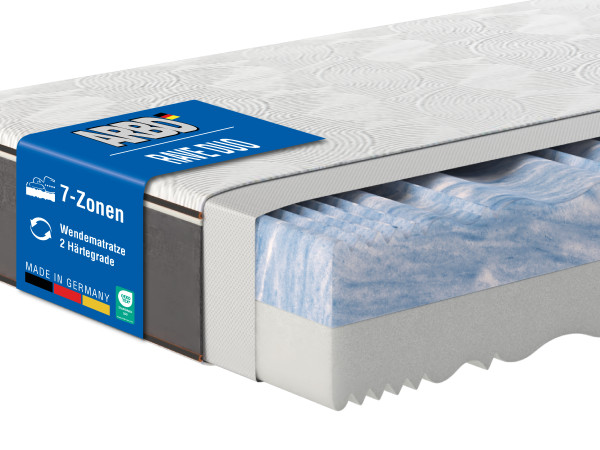 Boss Premium - RAVE DUO Kaltschaummatratze - H2/H3 - H3/H4 - 21cm - RG40 - wendbarer Härtegrad