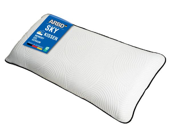 ARBD Kopfkissen "Sky" - 80 x 40 cm - Memory Gel Schaum - individuell anpassbar
